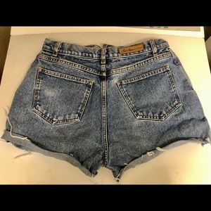 High waisted vintage jean shorts